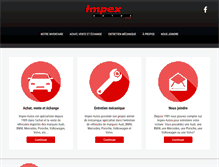 Tablet Screenshot of impex-autos.com